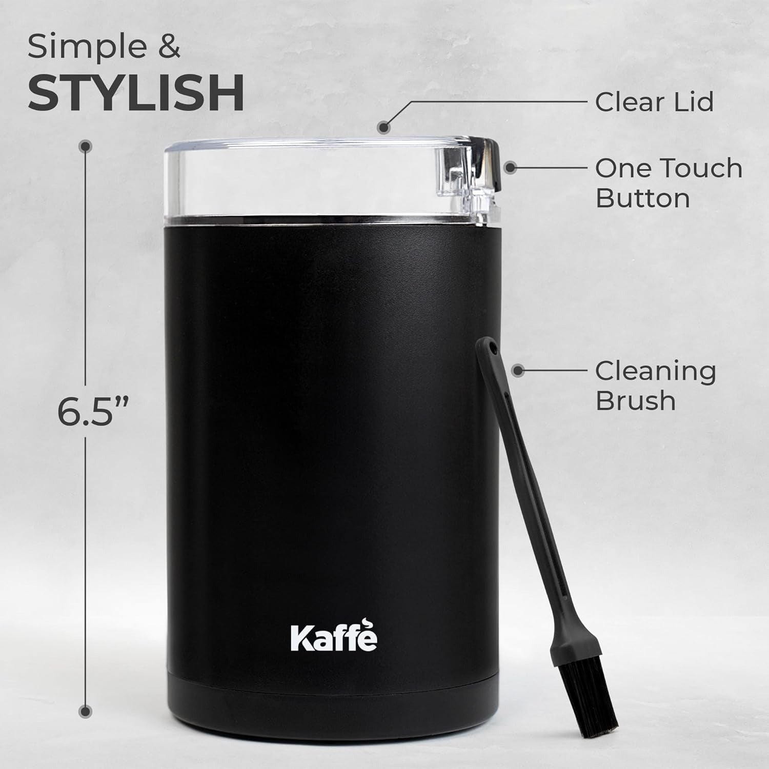 Electric Coffee Grinder - Matte Black