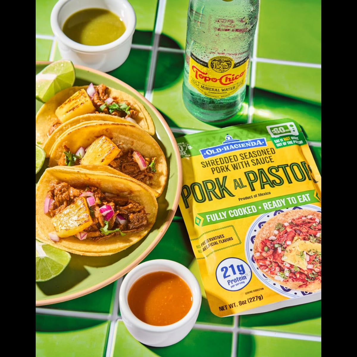 Cooked Pork Al Pastor Ready-To-Eat Meal