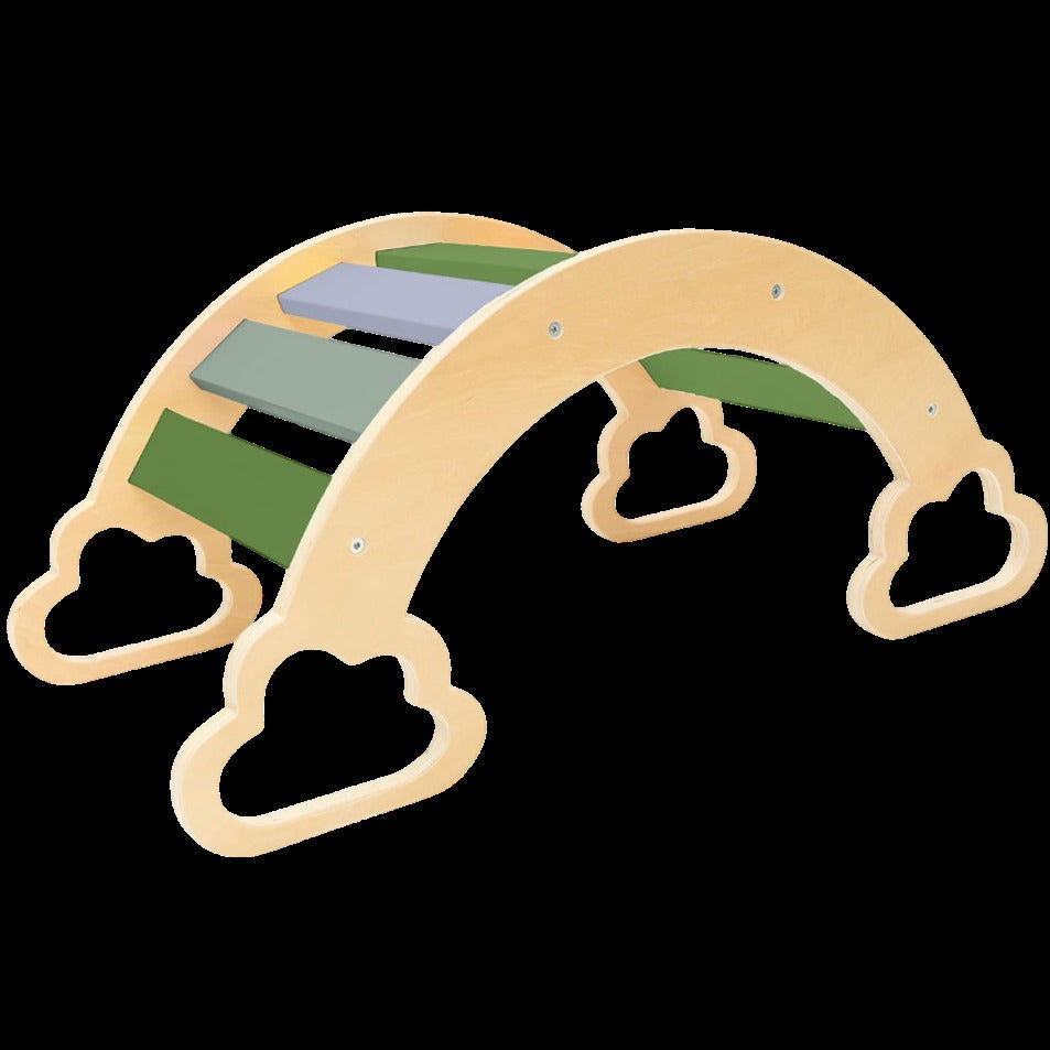 Wooden Arch Climber - Fun Rocking Arch & Climbing Toy For Kids