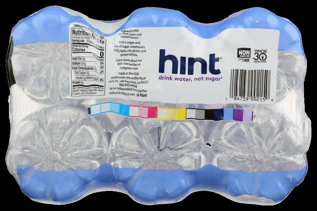 Hint Blackberry Flavored Water (6 Pack)