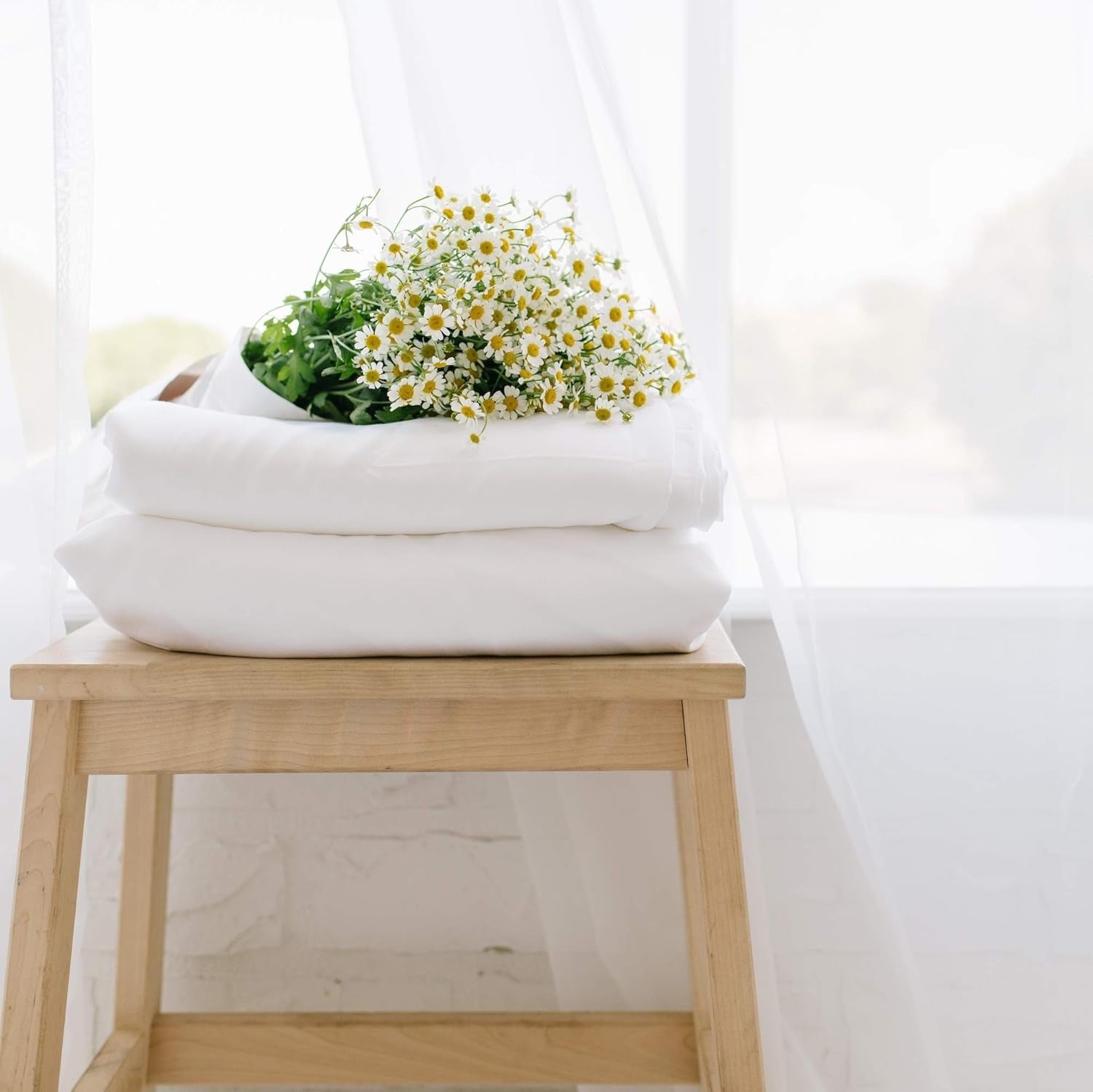 Woven Duvet Cover in Suede Blue - King