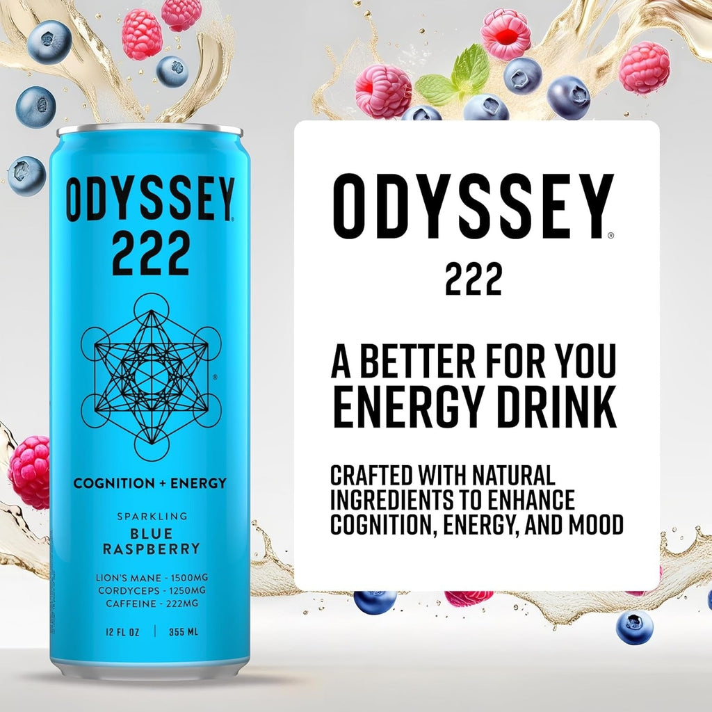 Blue Raspberry Sparkling Energy Drink