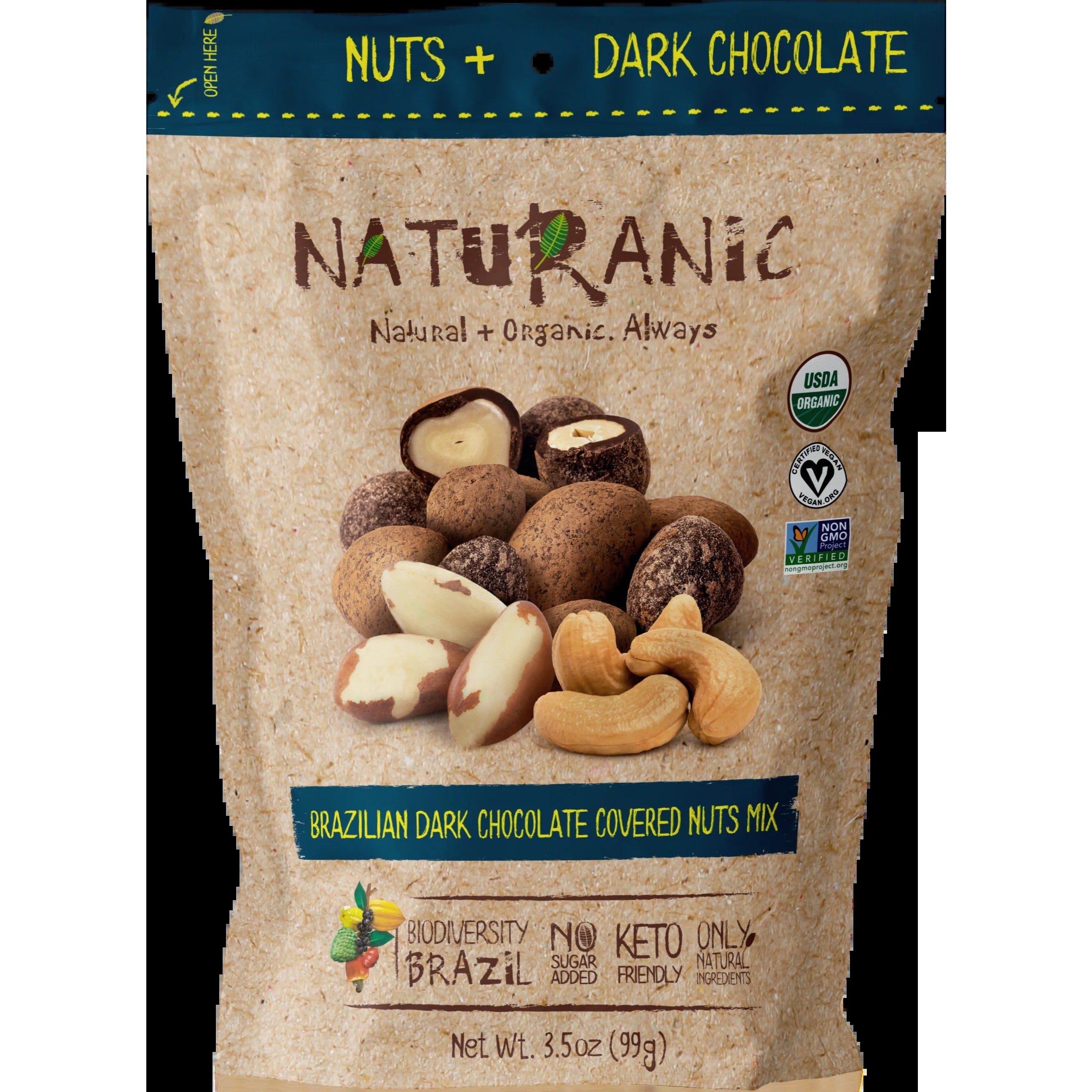 Organic Chocolate Covered Nuts Mix