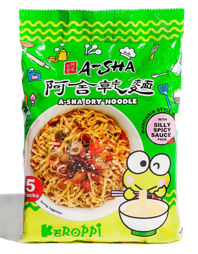 Keroppi Mandarin Noodles - Silly Spicy Sauce (5 CT)