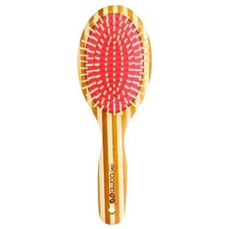 Sustainable Bamboo Brush With Natural Bristles - Orange