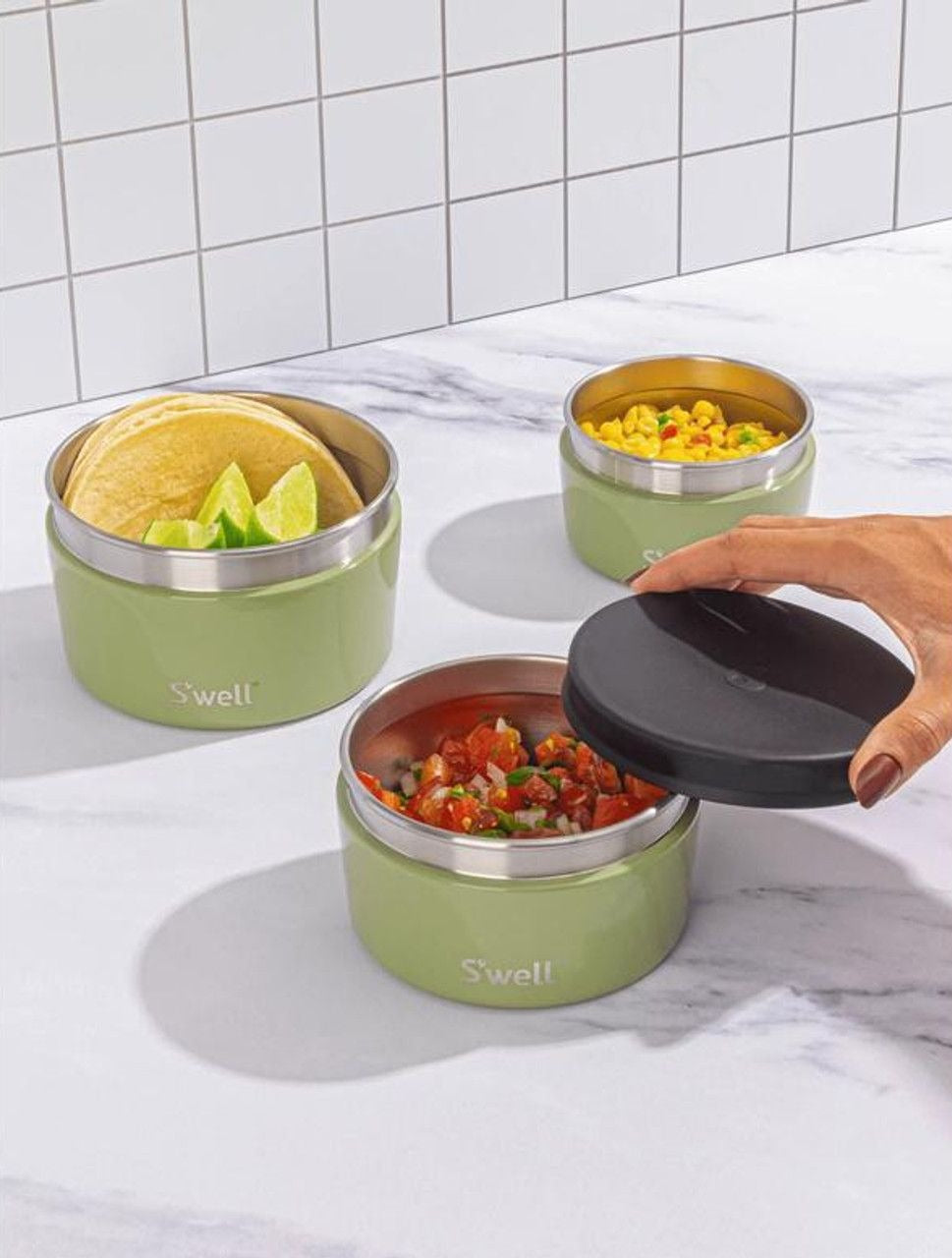 Mountain Sage Food Canister Set of 3