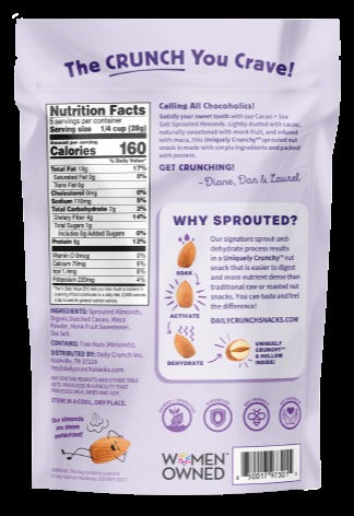 Cacao & Sea Salt Sprouted Almonds