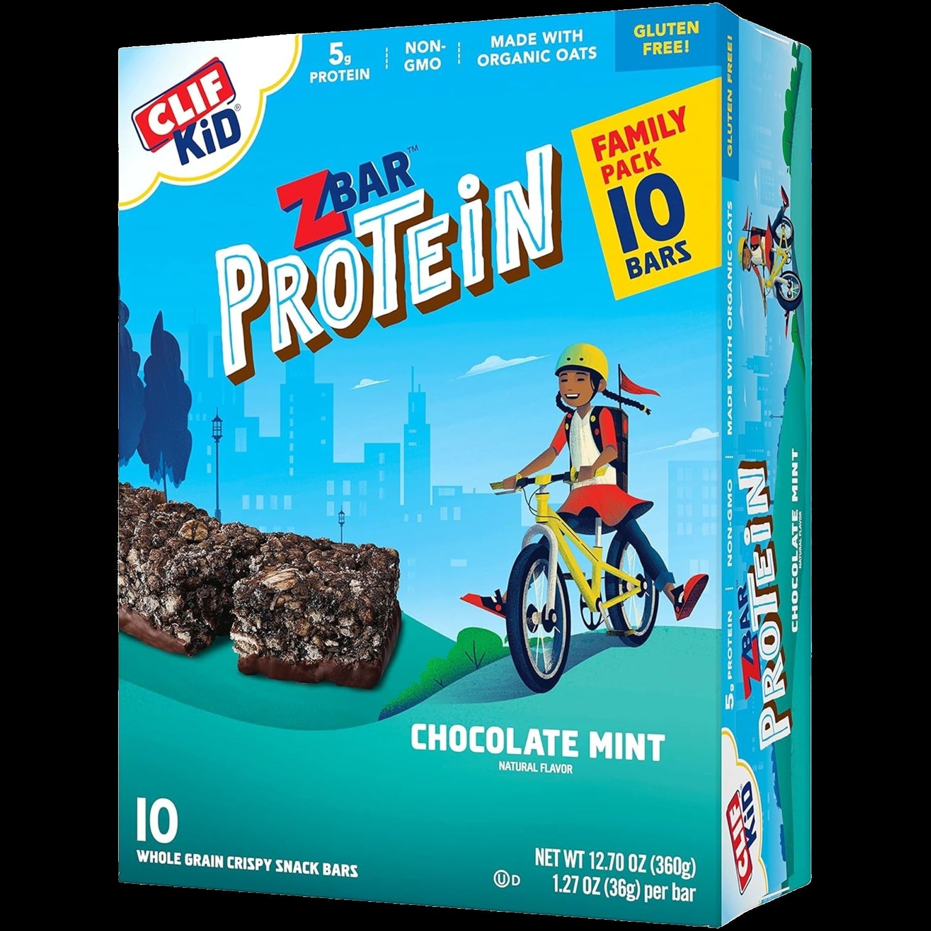 Zbar Protein Chocolate Mint Flavor Crispy Snack Bars (10 CT)