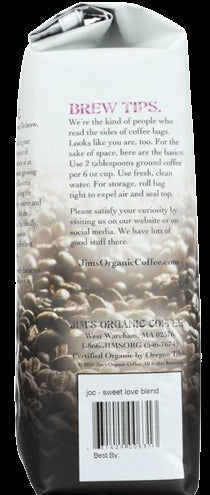 Whole Bean Coffee Sweet Love Organic