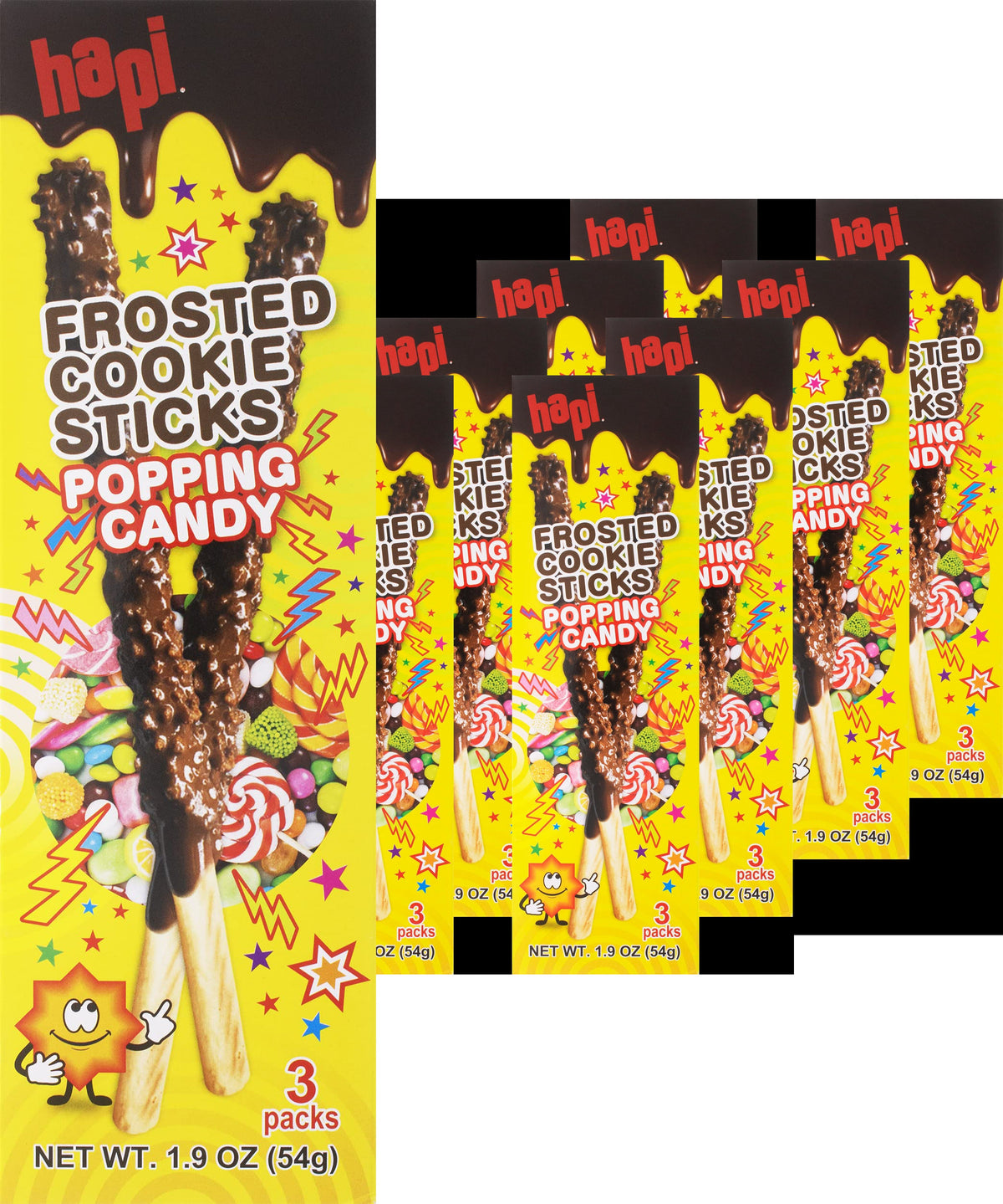 Popping Candy Frosted Cookie Sticks (8 Pack)