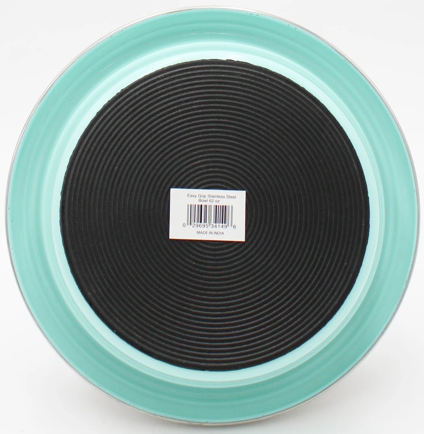 Easy Grip Stainless Steel Dog Bowl - Aqua