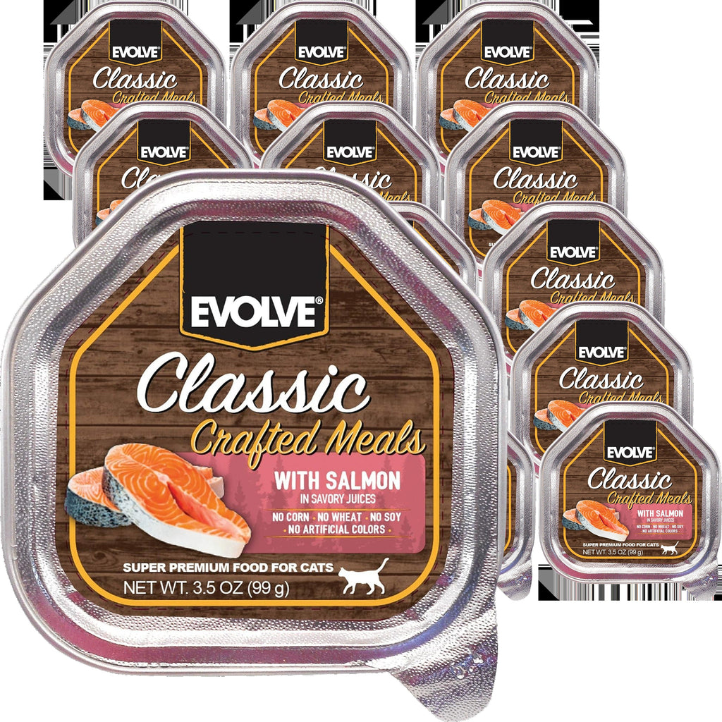 Classic Crafted Meats w/ Salmon Cat Food (15 Pack)