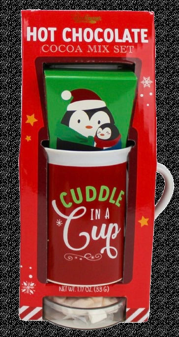 Hot Chocolate Marshmallow Mug Set - Cuddle in a Cup