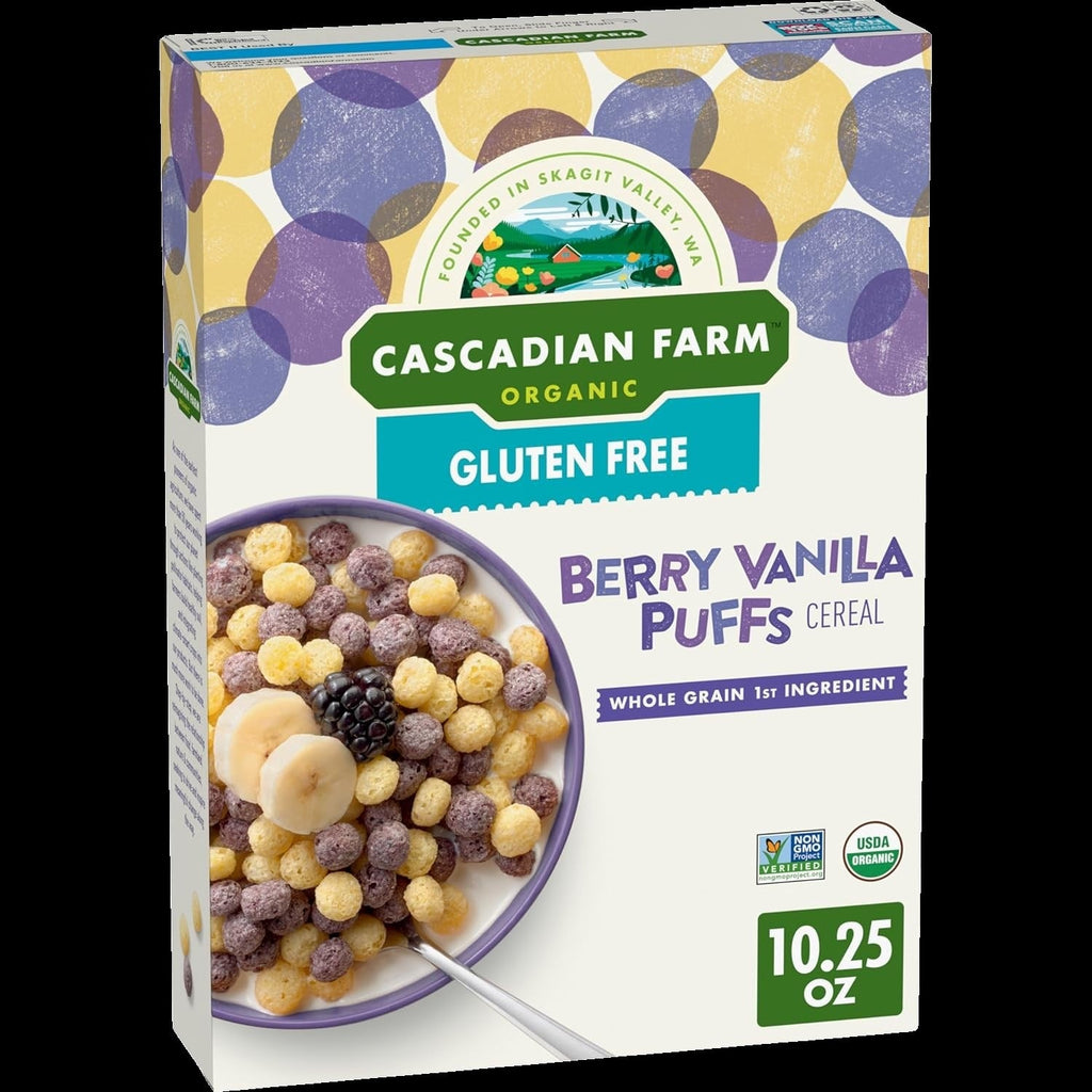 Gluten Free Berry Vanilla Puffs Cereal