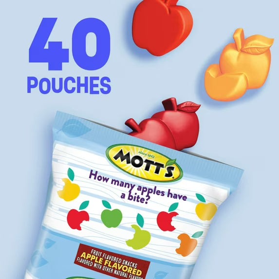 Apple Flavored Fruit Snacks (40 Pouches)