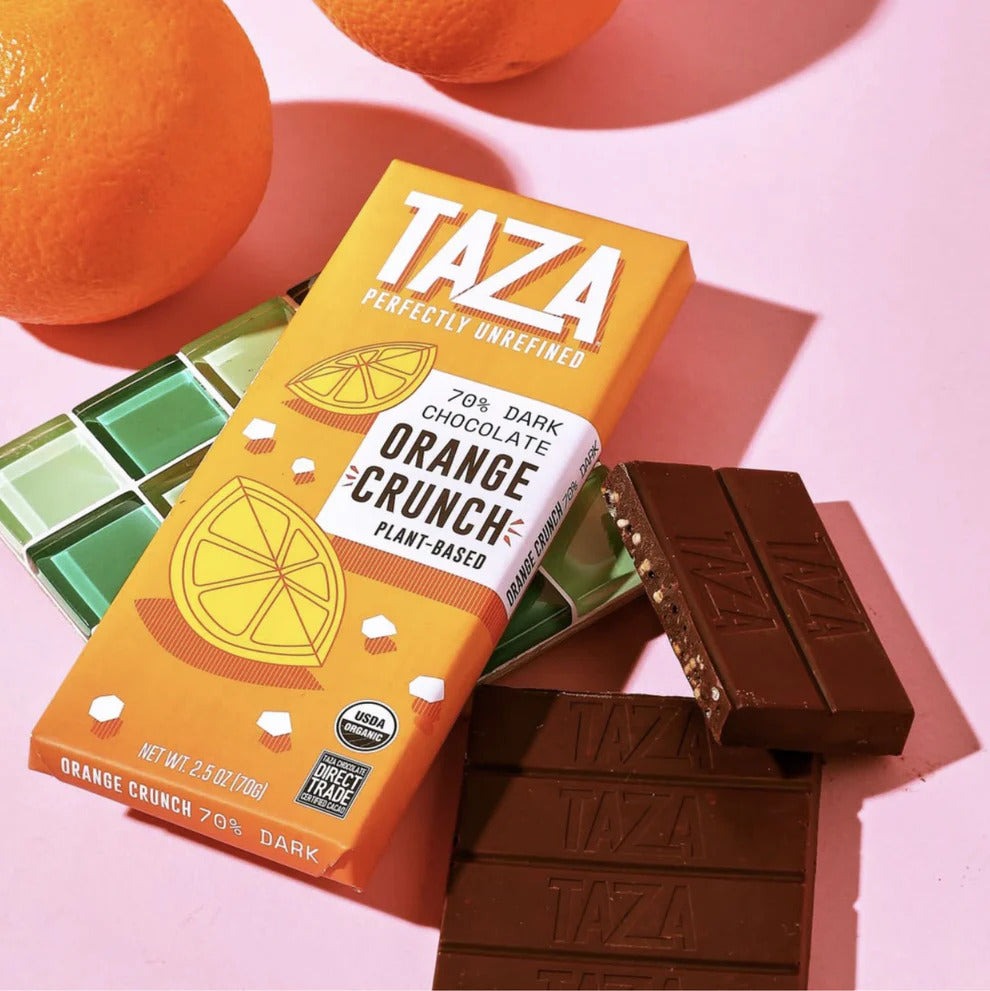Organic Orange Crunch Dark Chocolate Bar (10 CT)