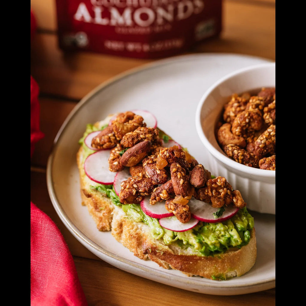 Spicy & Sweet Gochujang Almonds Glazed Mix