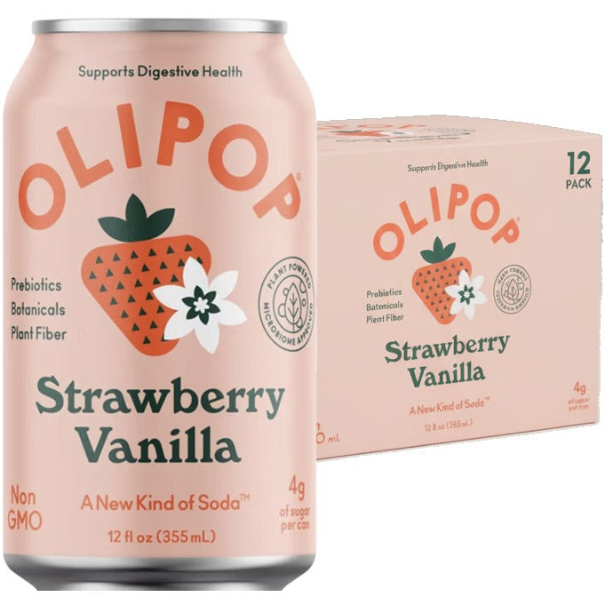 Prebiotic Soda - Strawberry Vanilla (12 Pack)