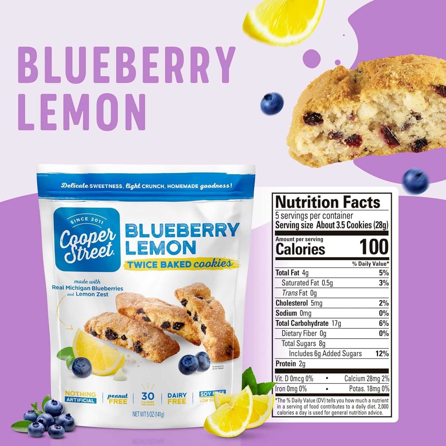 Blueberry & Lemon Cookies