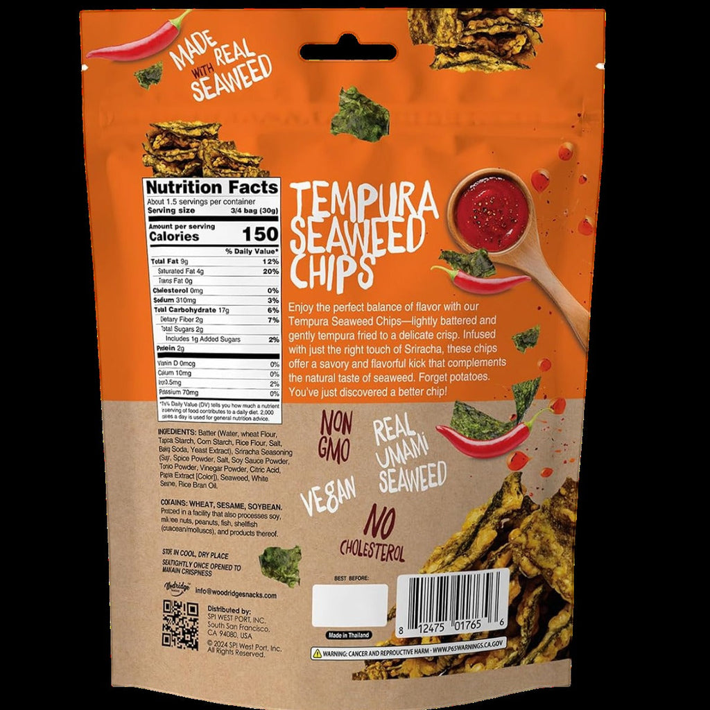 Tempura Seaweed Sriracha Chips