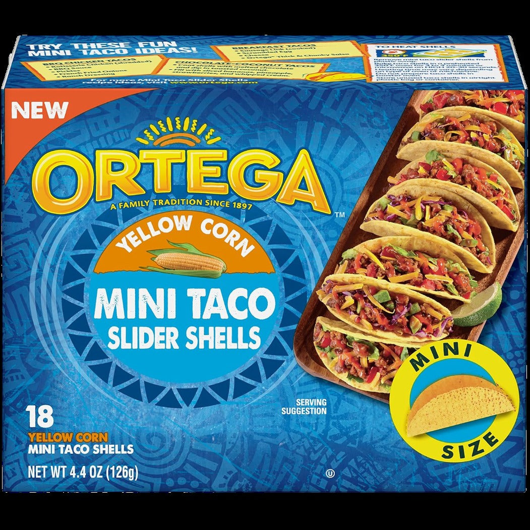 Mini Taco Slider Shells, Yellow Corn (18 CT)