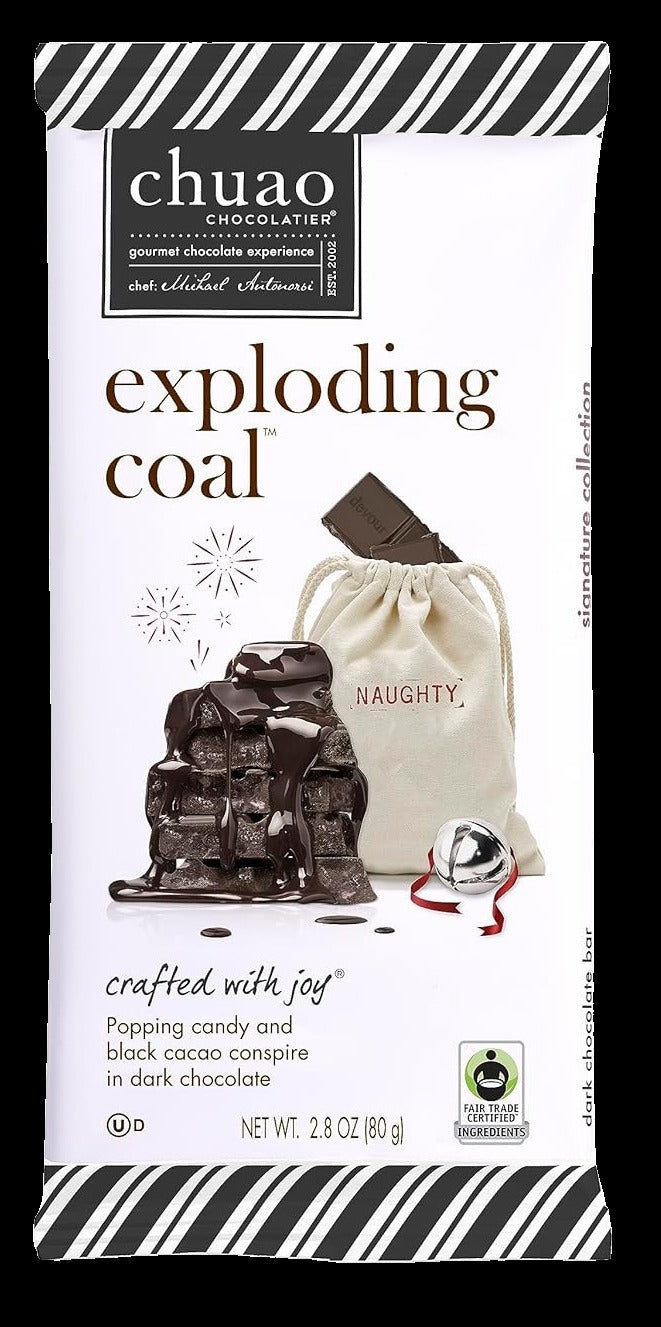 Exploding Coal Chocolate Bar