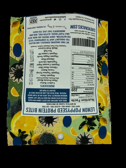 Lemon Poppyseed Protein Bites