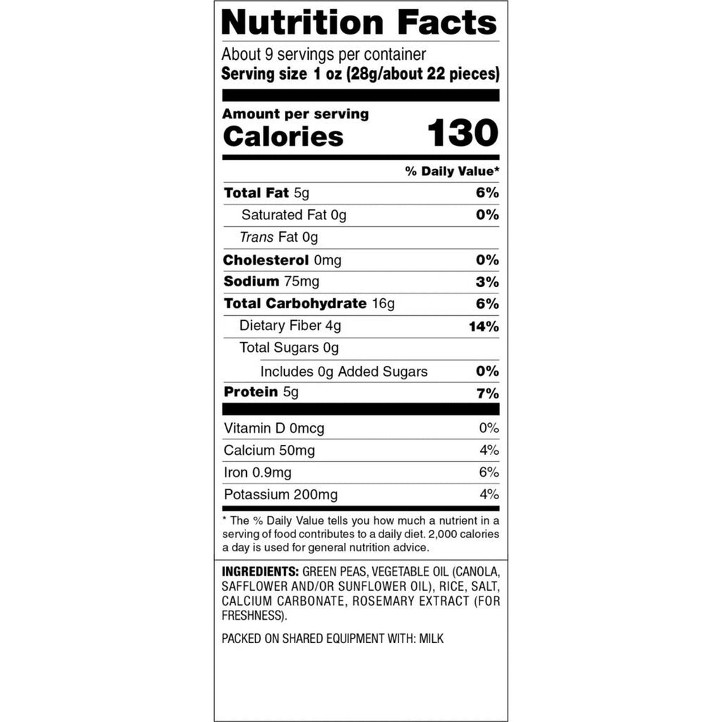 Lightly Salted Green Pea Snack Crisps