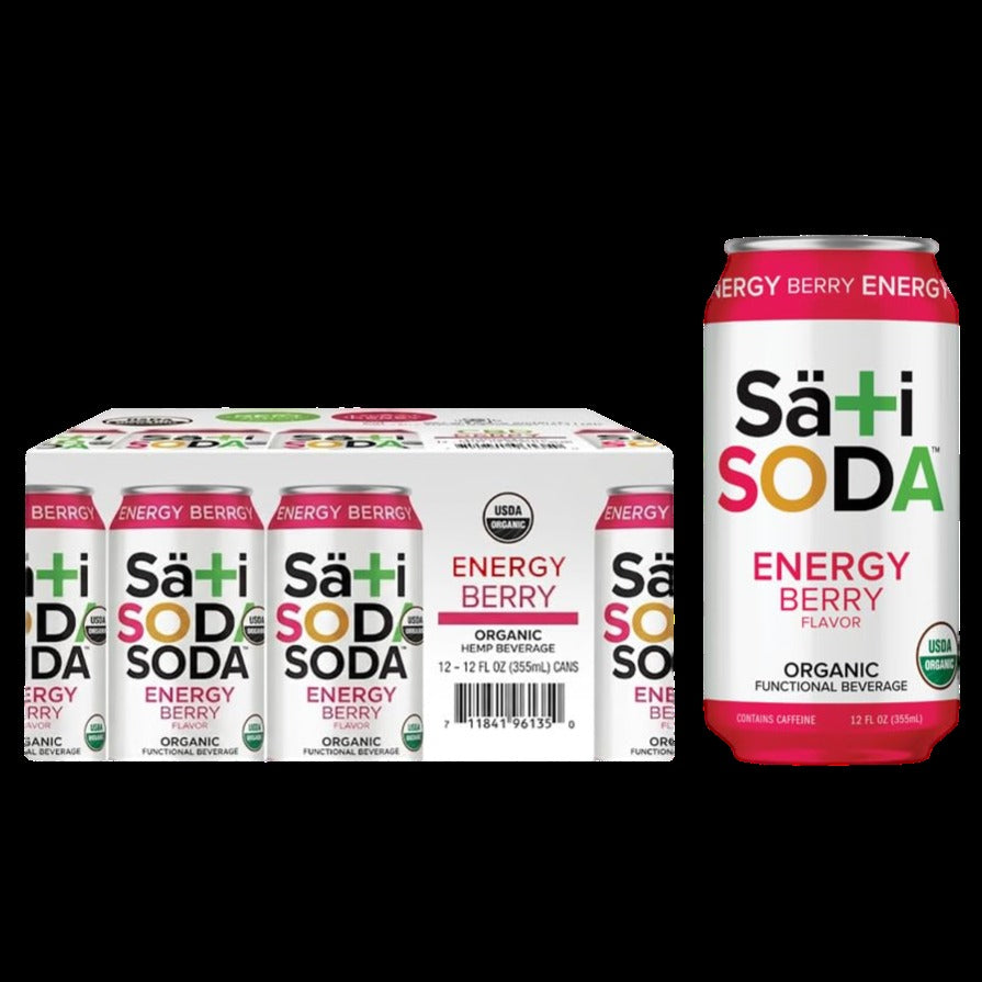 Organic Energy Berry Soda (12 Pack)