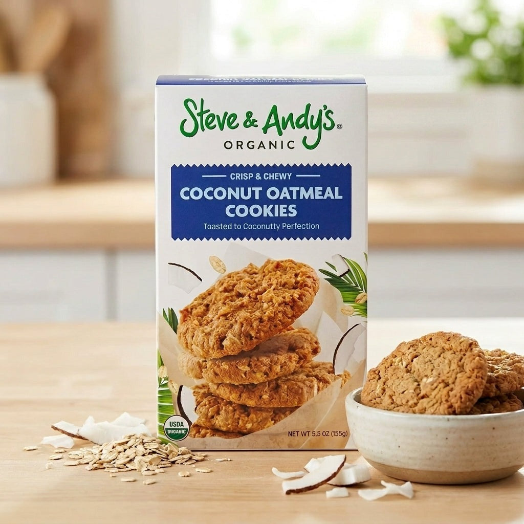 Organic Coconut Oatmeal Cookies