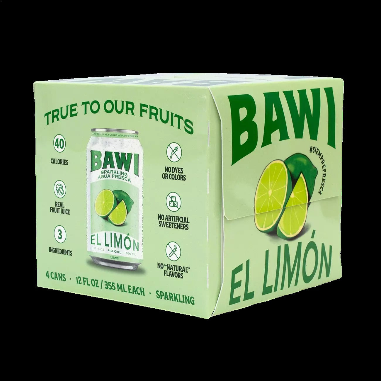 Sparkling Agua Fresca El Limon - Lime (4 Pack)