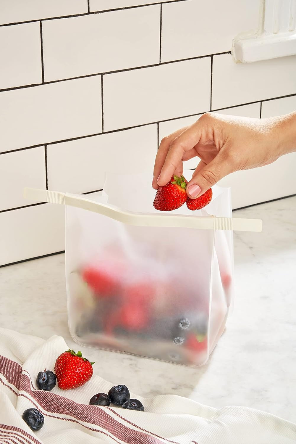 50oz Roll Tight Reusable Food Storage Bag - Clear