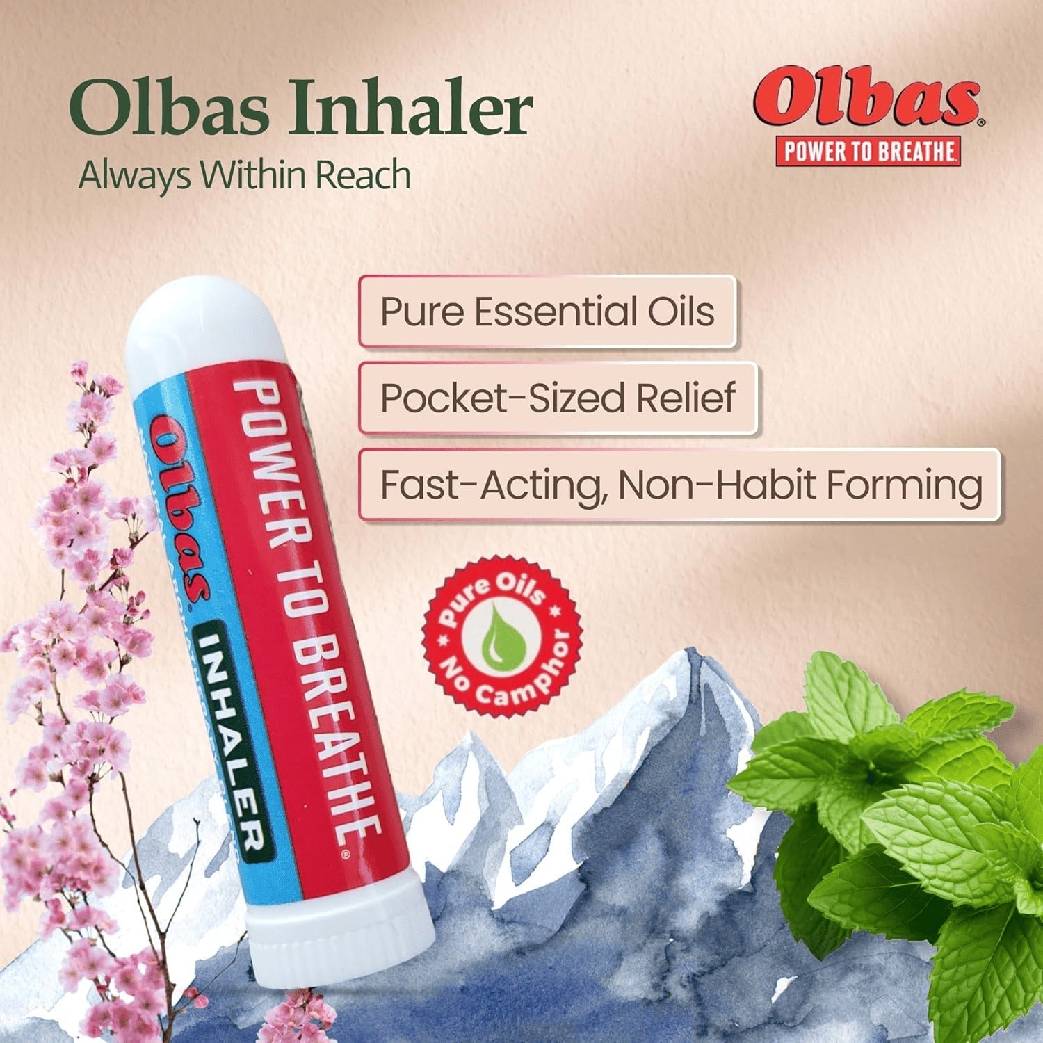 Olbas Natural Aromatherapy Blend Inhaler
