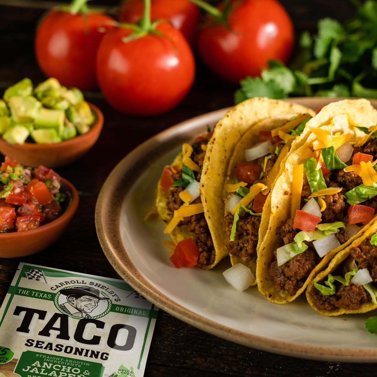 Ancho and Jalapeno Medium Taco Seasoning (12 Pack)