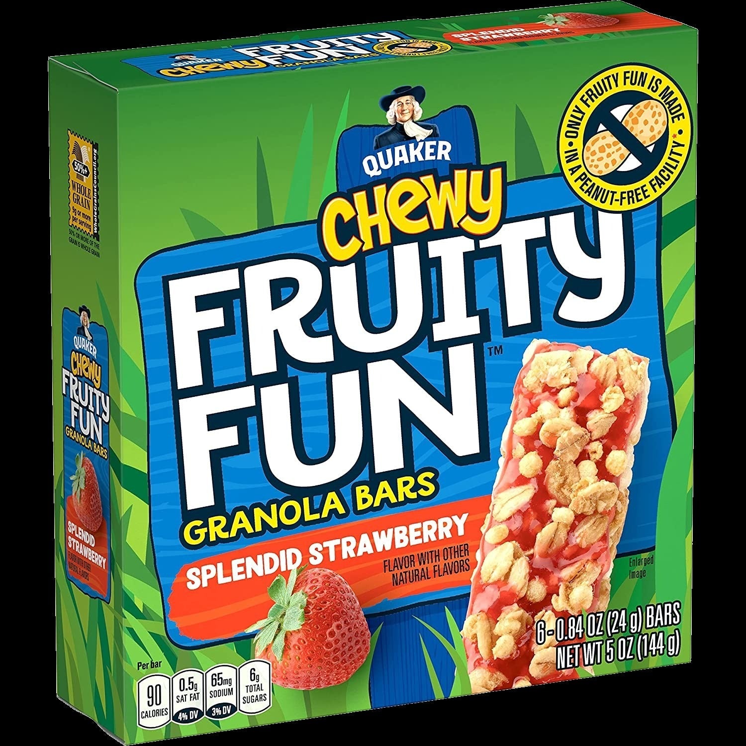 Fruity Fun Strawberry Granola Bars (6 Pack)