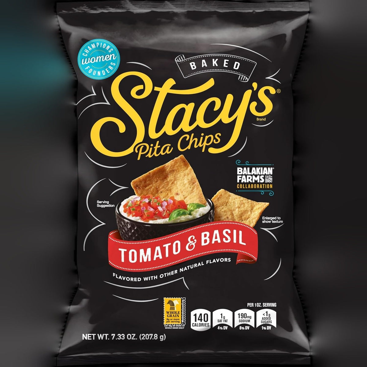 Tomato Basil Pita Chips