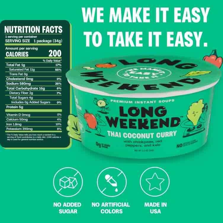 Thai Coconut Instant Soup (6 Pack)
