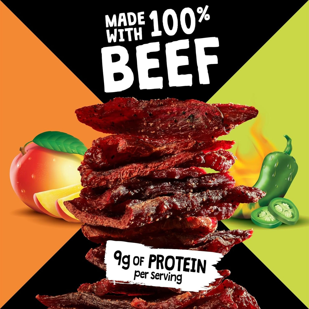 Duos Jalapeno/Mango Beef Jerky