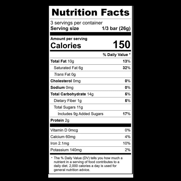 Organic Sweet Vanilla Milk Chocolate Holiday Candy Bar