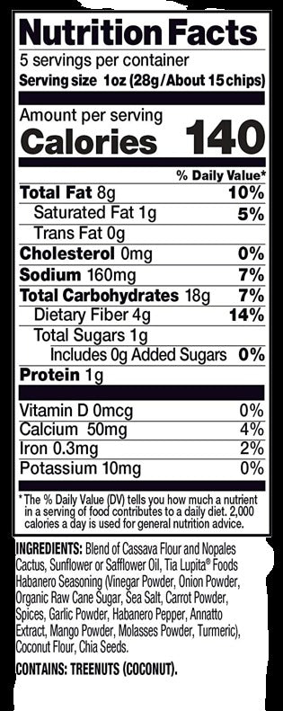 Habanero Grain Free Tortilla Chips