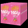Pocky Strawberry Cream Covered Biscuit Sticks (10 CT)