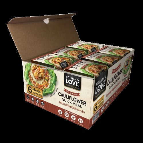 Peruvian Vegetable Ceviche Cauliflower Quick Cup (6 Pack)