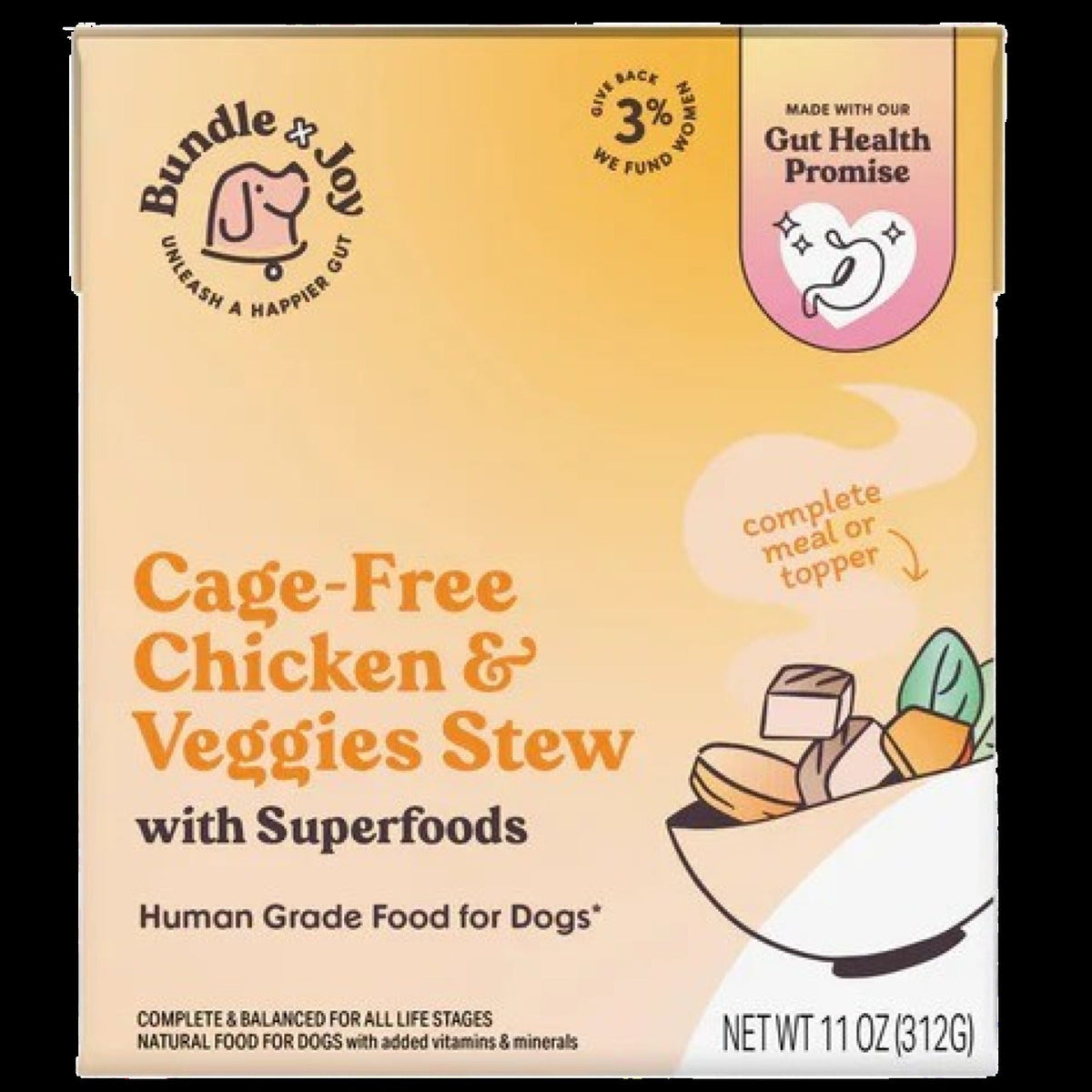 Cage-Free Chicken & Veggies Stew Dog Food (12 Pack)