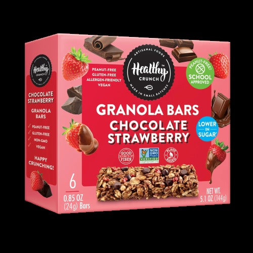 Strawberry Chocolate Granola Bars