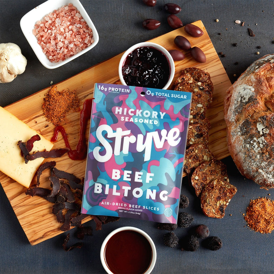 Sliced Biltong Zesty Garlic Jerky