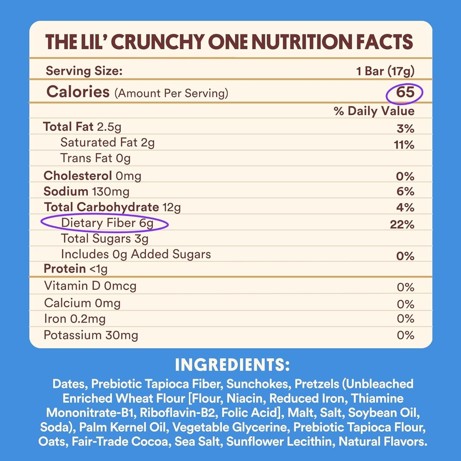 Crunchy Lil Ones Candy Bars