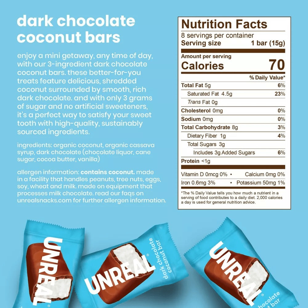 Dark Chocolate Coconut Bars