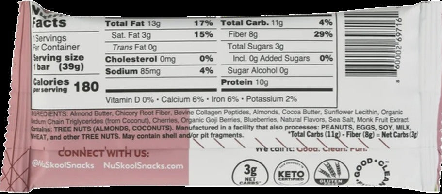 MCT Berry Muffin Bar (12 CT)