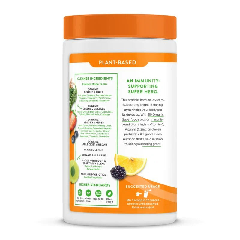 Organic Orange Tangerine Superfood Nutrition Powder