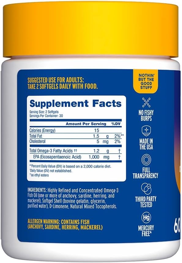 Essentials Mood Food Omega 3 1000mg - Orange (60 CT)